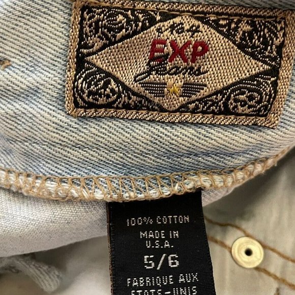 EXP Jean SPORT WOMEN’S SHORTS SIZE 5/6 Light Blue - Picture 5 of 6